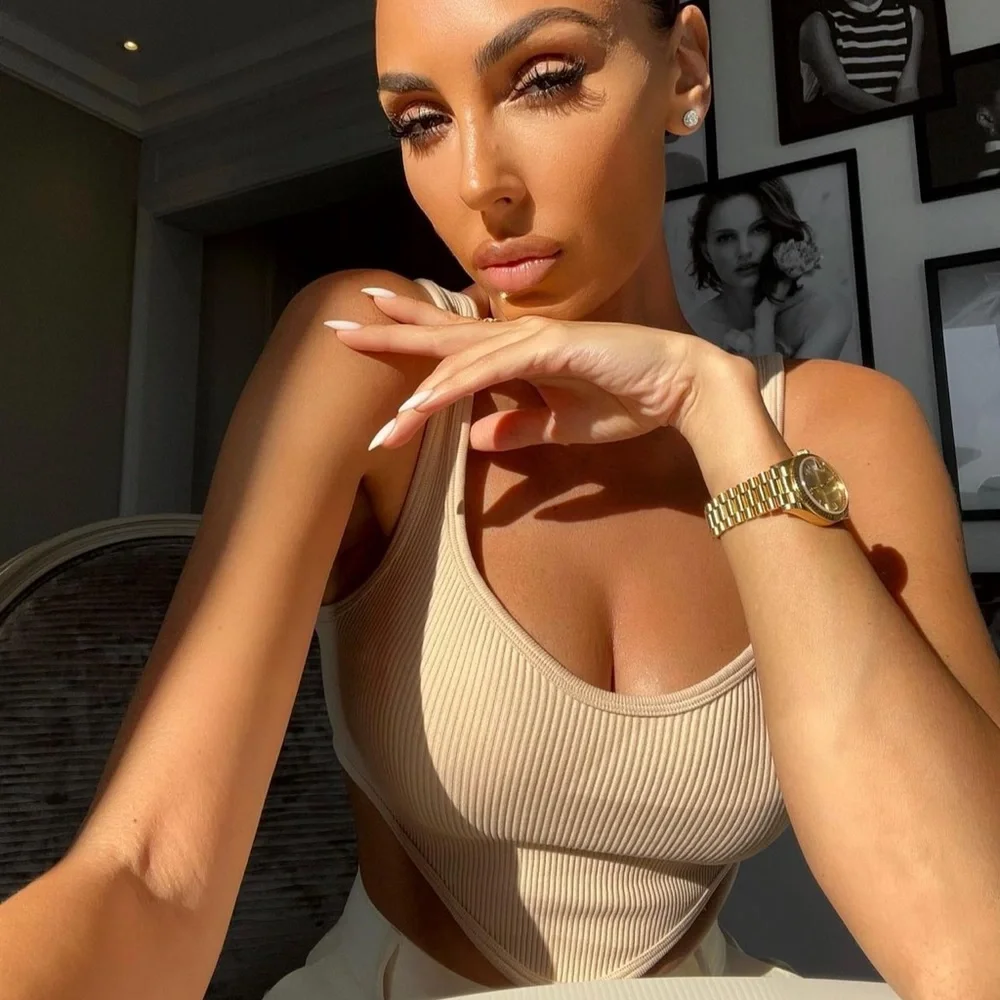 Zara Beige Pink Seamless Corset Top - Picture 5 of 16